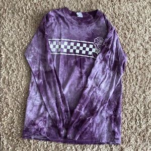 Graphic Purple Tie Dye tee